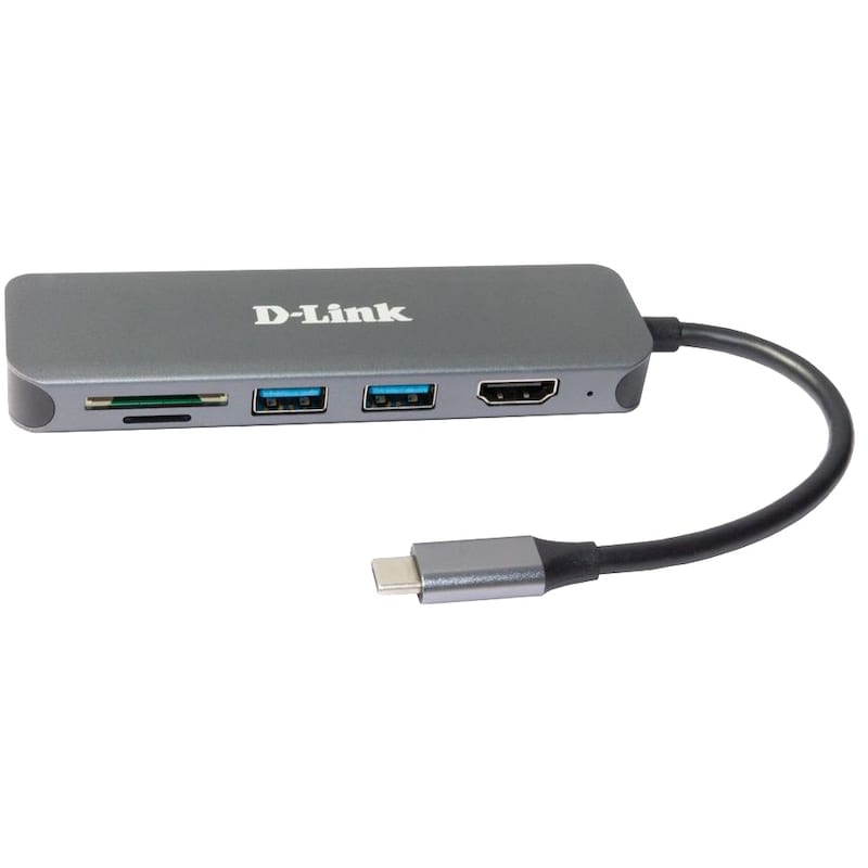 2x 1 günstig Kaufen-D-Link DUB-2327 6-In-1 USB-C Hub mit HDMI/Kartenleser/USB-C Ladeanschluss. D-Link DUB-2327 6-In-1 USB-C Hub mit HDMI/Kartenleser/USB-C Ladeanschluss <![CDATA[• 2x SuperSpeed USB-3.0-Port • 1x HDMI, unterstützt Auflösungen bis zu 4K • 1x USB-C-Port mit Lad