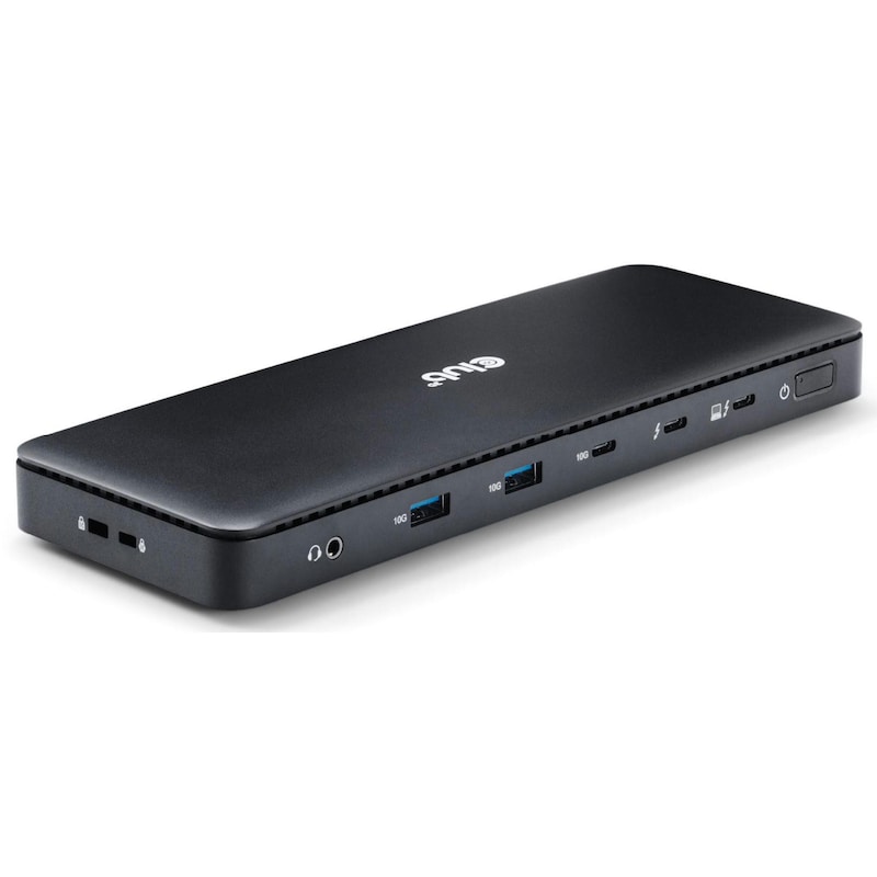 Crimpschlaufe,Aluminium günstig Kaufen-Club3D Thunderbolt™ 4 zertifizierte 12-in-1-Dockingstation. Club3D Thunderbolt™ 4 zertifizierte 12-in-1-Dockingstation <![CDATA[• Übertragungsrate bis 40Gbps • Metallgehäuse aus Aluminium • kompatibel zu Windows, Mac, Linux • Netzteil im Lie