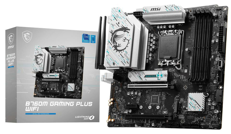 MSI B760M GAMING PLUS WIFI ATX Mainboard - Sockel 1700