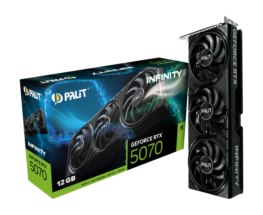 PALIT GeForce RTX 5070 Infinity 3 12GB Grafikkarte HDMI/DP