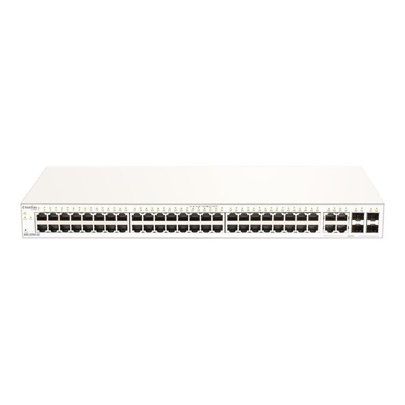 Automat TA günstig Kaufen-D-Link DBS-2000-52 52-Port Gigabit Desktop Switch Cloud-managed. D-Link DBS-2000-52 52-Port Gigabit Desktop Switch Cloud-managed <![CDATA[• Managed Switch - Layer 2 • 48 RJ45-Ports (48x GB-LAN) - 30W PoE pro Port • cloudbasierte automatische Konfiguration