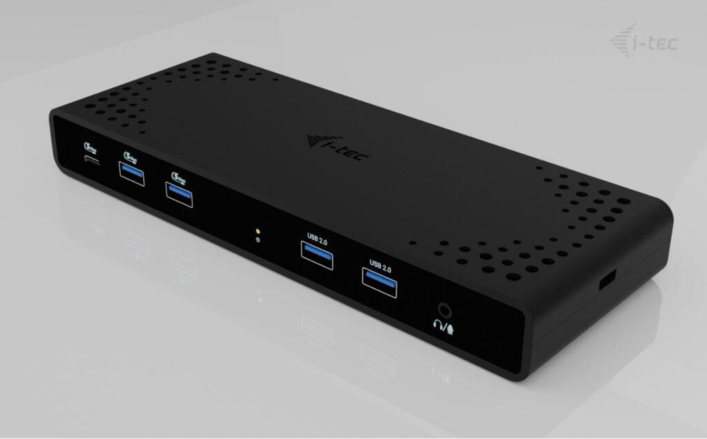 i-tec Universal Dual 4K Display Dock - 2x HDMI, 2x DP, 4x USB-A, 1x USB-C, 1x LAN, 85W PD (Netzteil nicht im Lieferumfang)