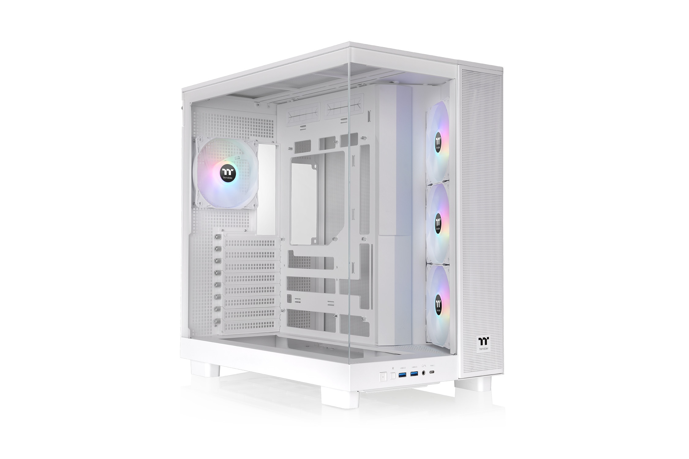 THERMALTAKE View 380 XL TG ARGB Mid Tower ATX Gehäuse Sichtfenster snow white