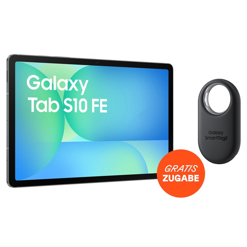 CPU/Core günstig Kaufen-Samsung GALAXY Tab S10 FE X526B 5G 10,9" 128GB grau + SmartTag 2 EI-T5600 Schwarz. Samsung GALAXY Tab S10 FE X526B 5G 10,9" 128GB grau + SmartTag 2 EI-T5600 Schwarz <![CDATA[• 27.68 cm (10.9 Zoll) Display (, 90 Hz) • Samsung 1580 Prozessor (8-Core