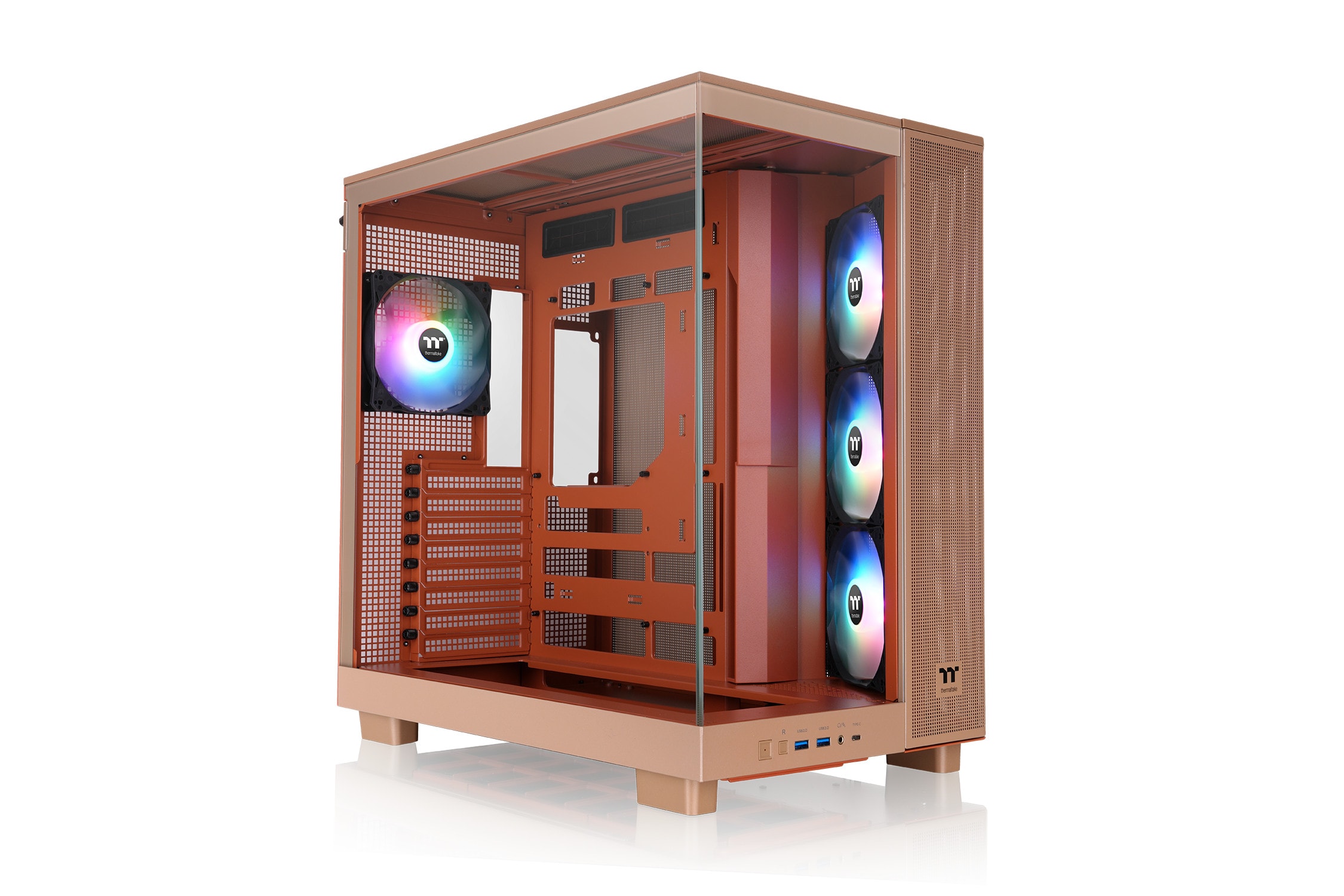 THERMALTAKE View 380 XL TG ARGB Mid Tower ATX Gehäuse Sichtfenster gravel sand
