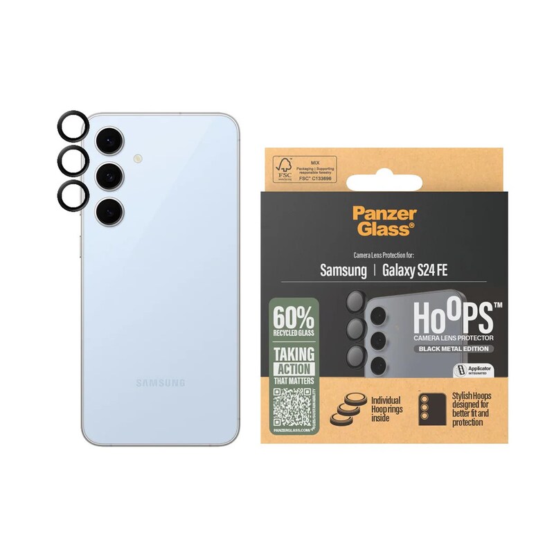 PanzerGlass Kameraschutz für Samsung S24 FE - Hoops Transparent