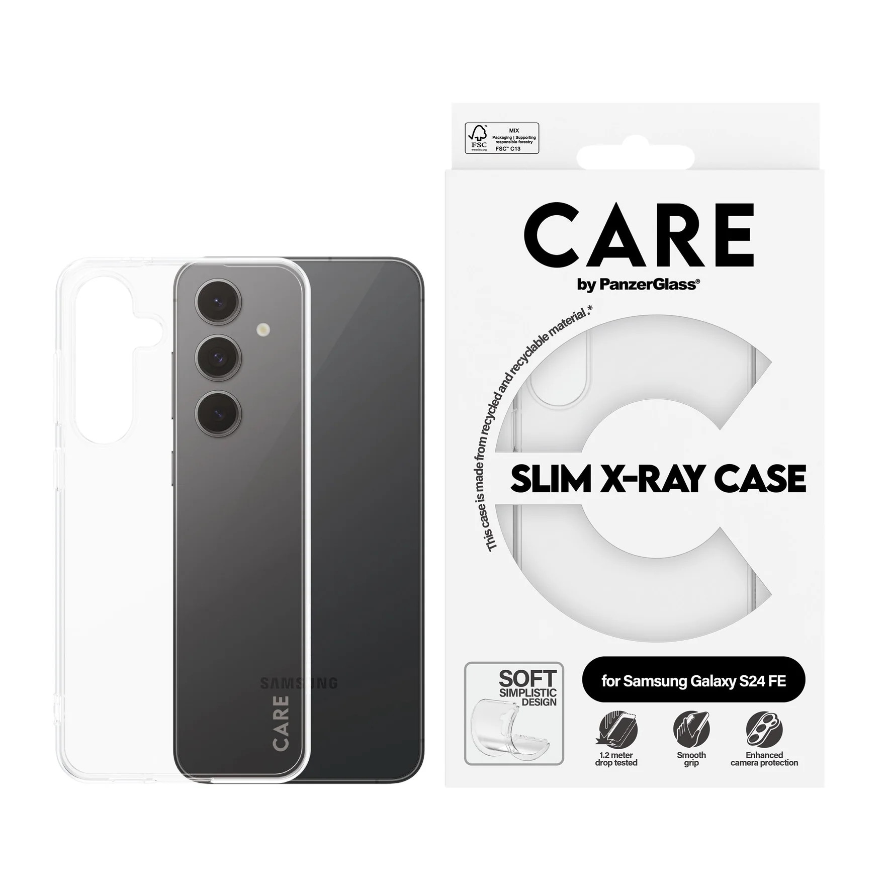 CARE by PanzerGlass® CARE Fashionable Slim X-Ray Case Transparent Samsung Galaxy S24 FE