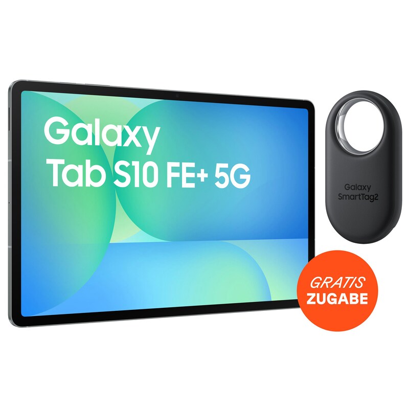 10 5G günstig Kaufen-Samsung GALAXY Tab S10 FE+ X626B 5G 12.4" 128GB grau + SmartTag 2 EI-T5600 Schwarz. Samsung GALAXY Tab S10 FE+ X626B 5G 12.4" 128GB grau + SmartTag 2 EI-T5600 Schwarz <![CDATA[• 31.49 cm (12.4 Zoll) Display (, 90 Hz) • Samsung 1580 Prozessor (8-Co
