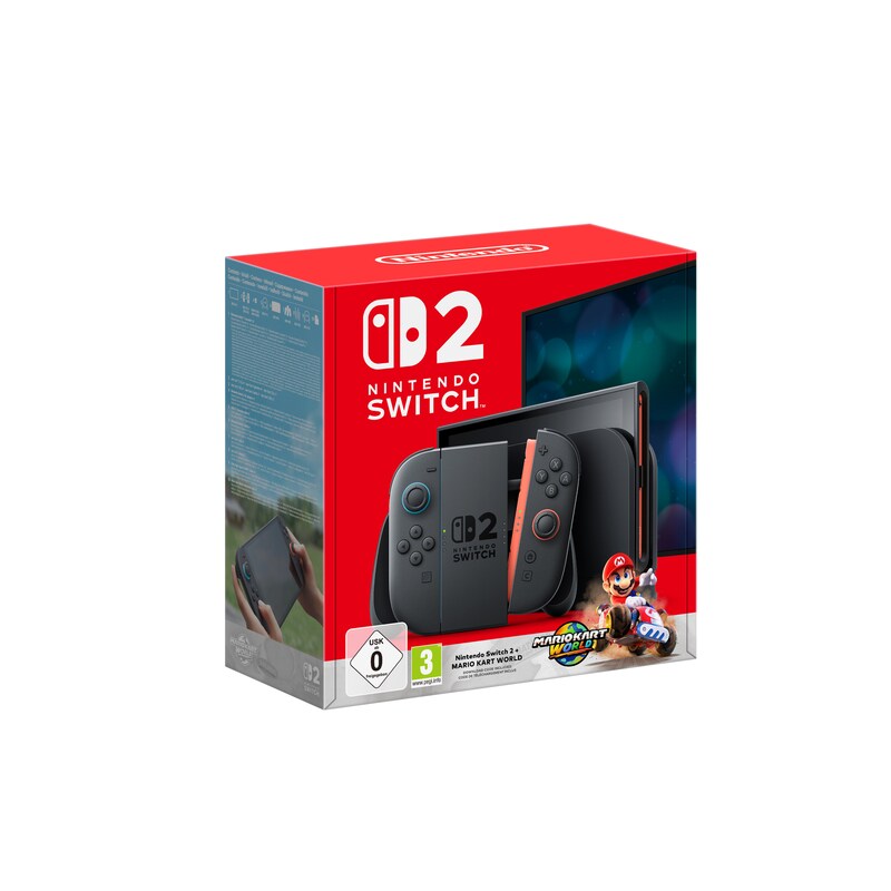 WO WE günstig Kaufen-Nintendo Switch 2 (inkl. Mario Kart World). Nintendo Switch 2 (inkl. Mario Kart World) <![CDATA[• großer 7,9 Zoll Multi-Touch-Display mit HDR und bis zu 120 Frames • 256 GB Speicher, erweiterbar • am TV bis zu 4K-Auflösung, mobil Full-HD-Auflösung • inkl.
