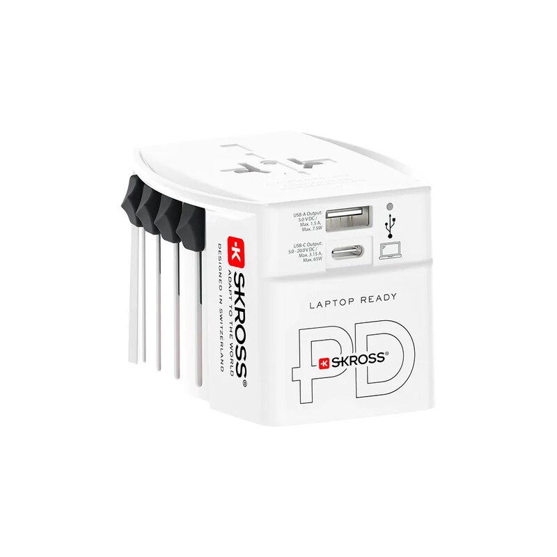China in günstig Kaufen-SKROSS MUV USB AC65PD Reiseadapter 1302976. SKROSS MUV USB AC65PD Reiseadapter 1302976 <![CDATA[• Geeignet für Geräte mit ungeerdeten Steckern (2-polig) • Eingangsstecker: Euro, Australien/China, Großbritannien (*GB nicht in der Schweizer Version),USA/Jap