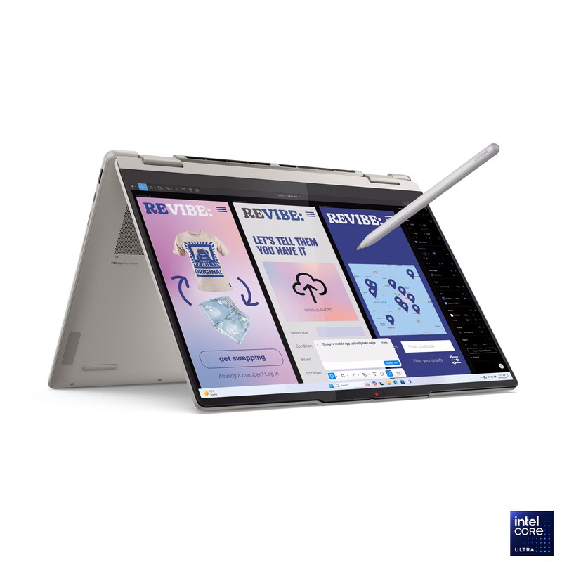 Stift günstig Kaufen-Lenovo Yoga 7 2-in-1 14ILL10 14" WUXGA OLED 2in1 Core Ultra 5 226V 16GB/1TB SSD Win11 inkl. Stift. Lenovo Yoga 7 2-in-1 14ILL10 14" WUXGA OLED 2in1 Core Ultra 5 226V 16GB/1TB SSD Win11 inkl. Stift <![CDATA[• Intel Core Ultra 5 226V Prozessor, 8 Ke