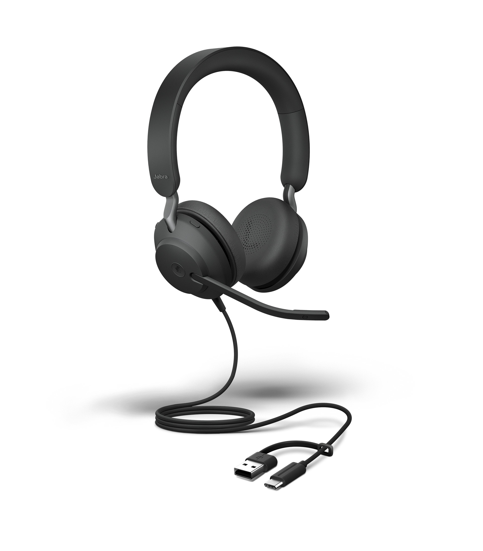 Jabra Evolve2 40 SE Stereo Headset Schwarz - UC-Version, USB-C/A, Busylight