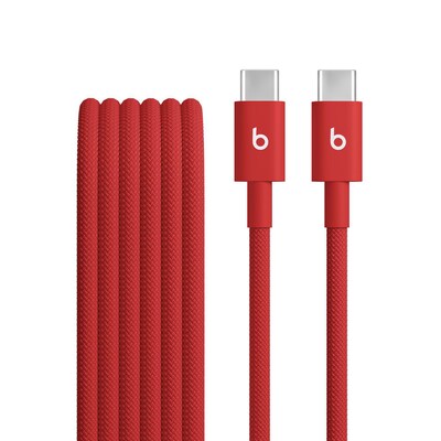 Image of Beats USB-C zu USB-C gewebtes Kabel 1.5 m Rapid Red