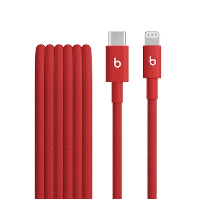 Beats USB-C zu Lightning gewebtes Kabel 1.5 m Rapid Red