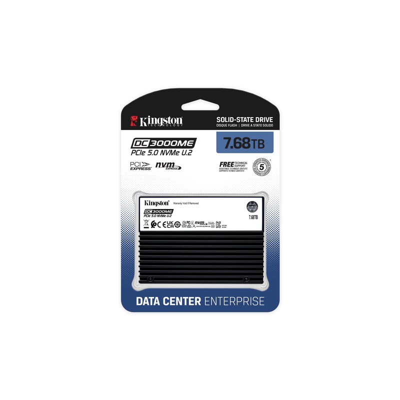 AC DC günstig Kaufen-Kingston DC3000ME DataCenter Series SSD 7.68 TB PCIe 5.0 NVMe U.2. Kingston DC3000ME DataCenter Series SSD 7.68 TB PCIe 5.0 NVMe U.2 <![CDATA[• 7.68 TB - 14.8 mm Bauhöhe • Schreibgeschwindigkeit: 10.000 MB/s: Lesegeschwindigkeit: 14.000 MB/s • Betriebstem