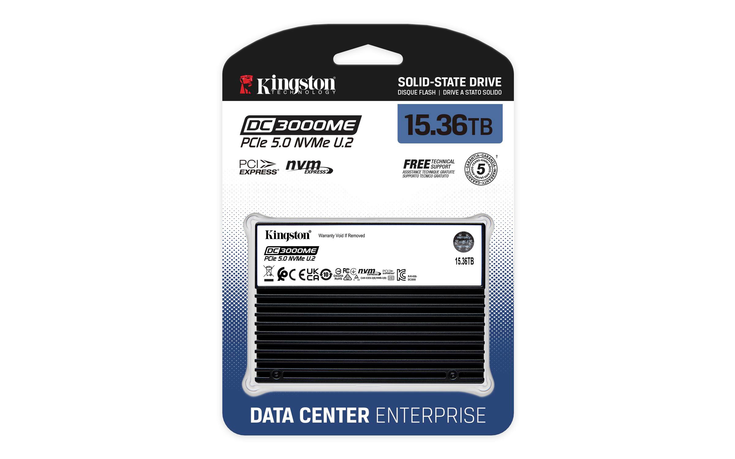 Kingston DC3000ME 15.36 TB 2.5in U.2 PCIe 5.0 x4 NVMe