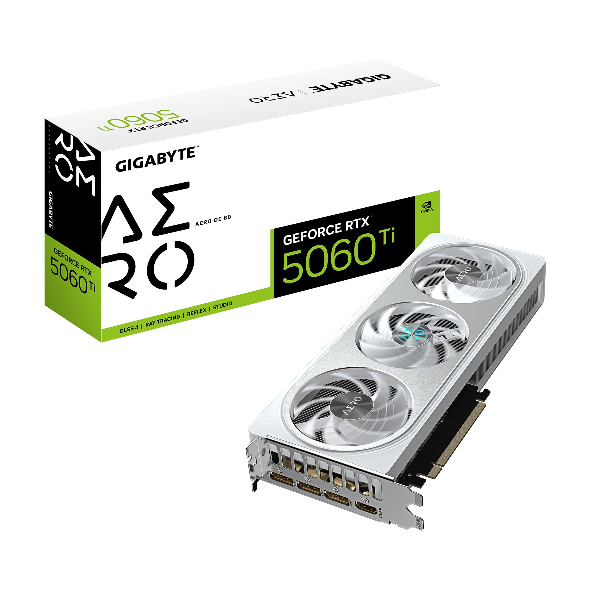 GIGABYTE GeForce RTX 5060 Ti AERO OC 8GD Grafikkarte HDMI/DP
