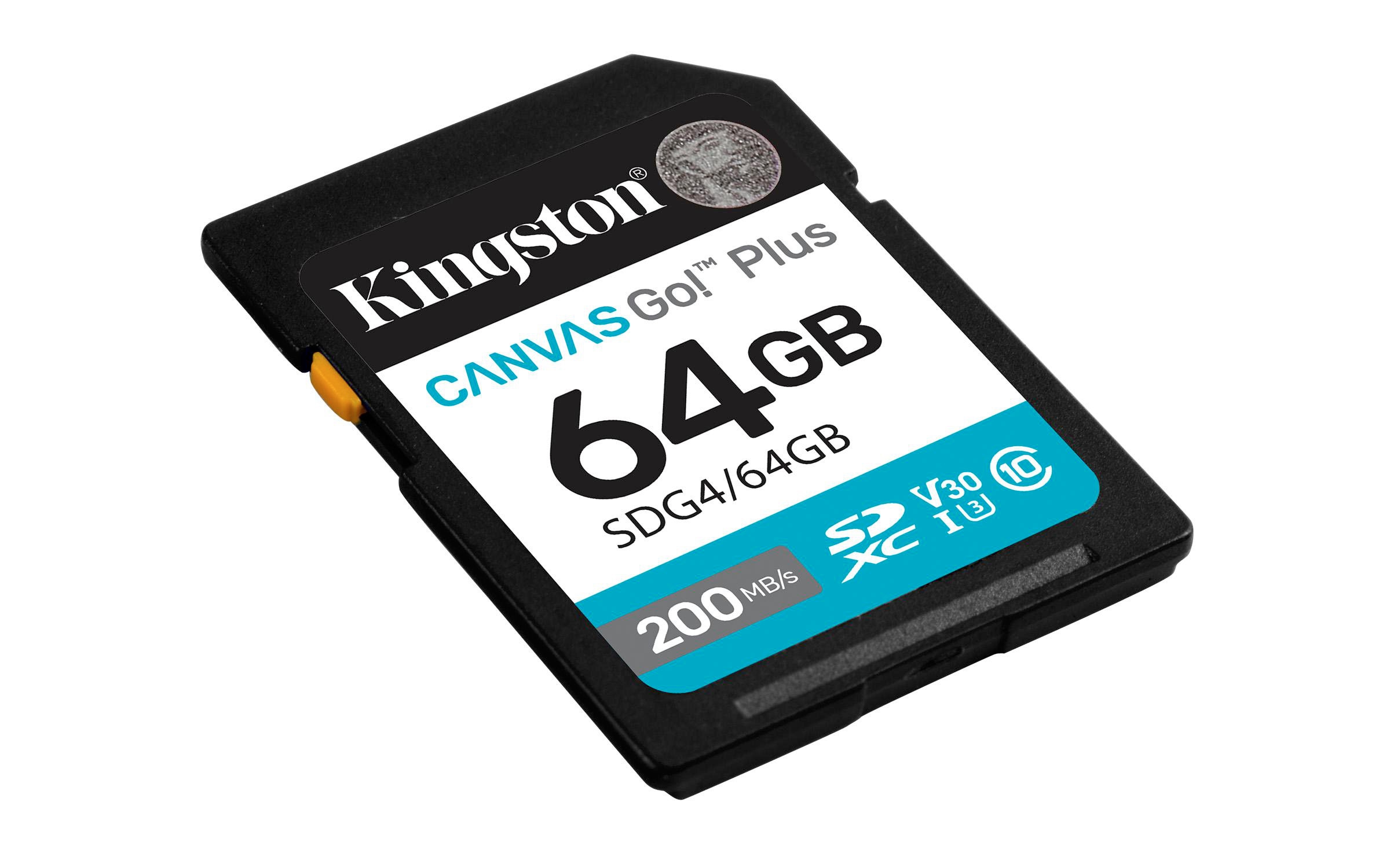 Kingston Canvas Go! Plus Gen4 64GB SDXC Speicherkarte (200 MB/s, C10 UHS-I U3 V30)