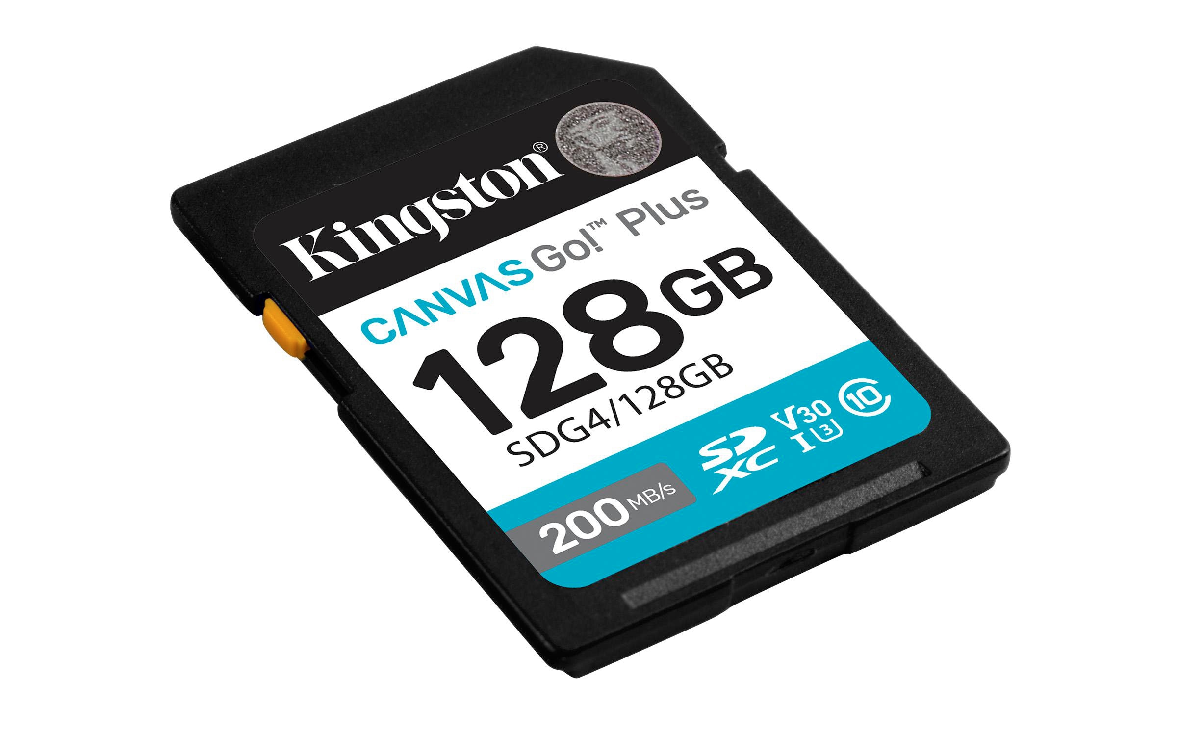 Kingston Canvas Go! Plus Gen4 128GB SDXC Speicherkarte (200 MB/s, C10 UHS-I U3 V30)
