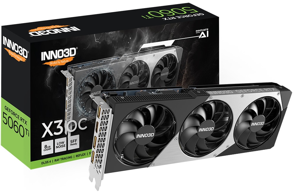 INNO3D GeForce RTX 5060 Ti X3 OC 8GB Grafikkarte DP/HDMI