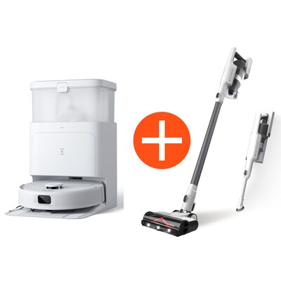 ECOVACS N30 PRO OMNI Saugroboter mit Wischfunktion + TINECO A30S PLUS Akku Stielstaubsauger