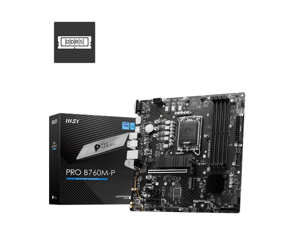 MSI B760M-P mATX Mainboard - Sockel 1700