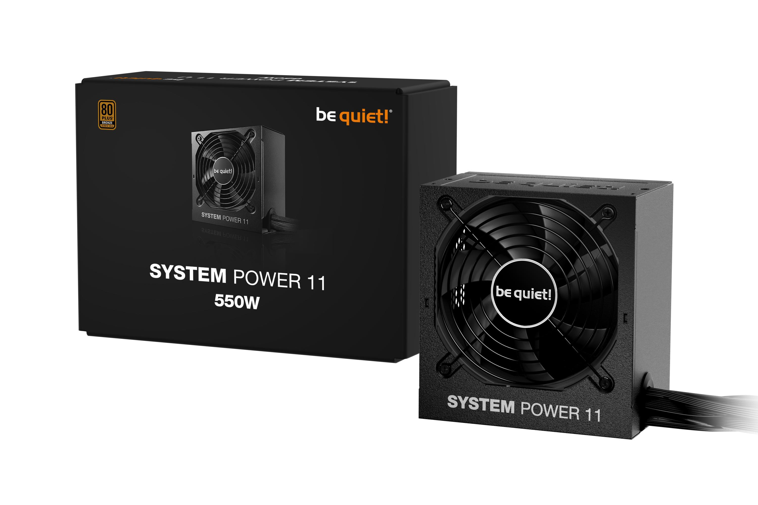 be quiet! SYSTEM POWER 11 550 Watt Netzteil 80+ Bronze ATX 3.1 PCIe 5.1