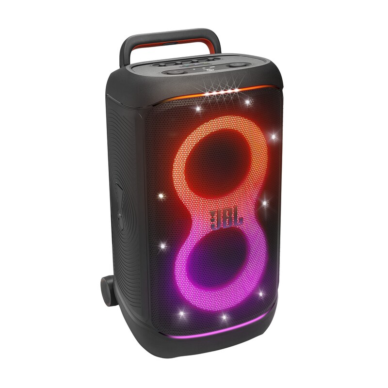 Robuste günstig Kaufen-JBL PartyBox 520 Bluetooth-Lautsprecher 400W schwarz mit Akku und Lichteffekten. JBL PartyBox 520 Bluetooth-Lautsprecher 400W schwarz mit Akku und Lichteffekten <![CDATA[• portabler Bluetooth-Lautsprecher, Teleskopgriff und robuste Rollen • individuell an
