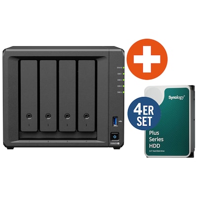 Synology Diskstation DS925+ NAS System 4-Bay 32 TB inkl. 4x 8 TB Synology HDD HAT3320-8T