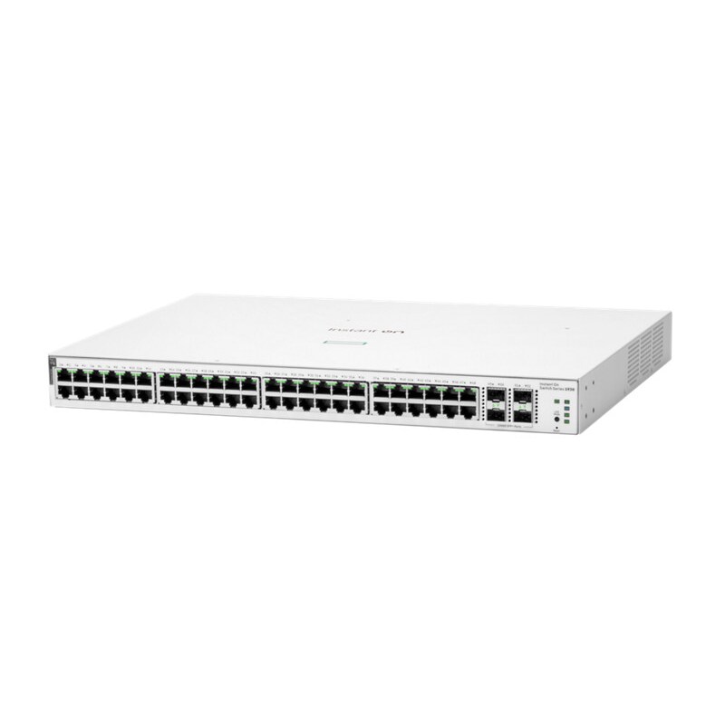 Flummi,100 günstig Kaufen-HPE Aruba Instant On 1930 48G 4SFP+ 370W managed Switch. HPE Aruba Instant On 1930 48G 4SFP+ 370W managed Switch <![CDATA[• Smart Switch • 48x 10/100/1000-RJ-45-Anschlüsse, 4x 1/10-GbE-SFP-Anschlüsse • Switching-Leistung: 176 Gbps • Durchsatz: 130,95 Mpps