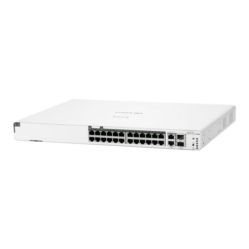 PoE Switch günstig Kaufen-HPE Aruba Instant On 1960 24G 2XT 2XF 370W managed Switch. HPE Aruba Instant On 1960 24G 2XT 2XF 370W managed Switch <![CDATA[• SmartStackable Switch • 24 RJ-45 10/100/1000 PoE (CL4- und CL6)-Anschlüsse, 2 SFP+ 10-GbE-Anschlüsse • 2 10GBASE-T-Anschlüsse •