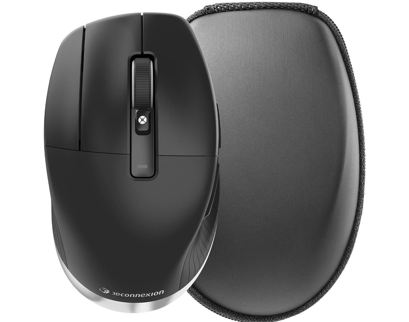 3Dconnexion CadMouse Pro Maus Schwarz (Bluetooth / Funk) für Linkshänder