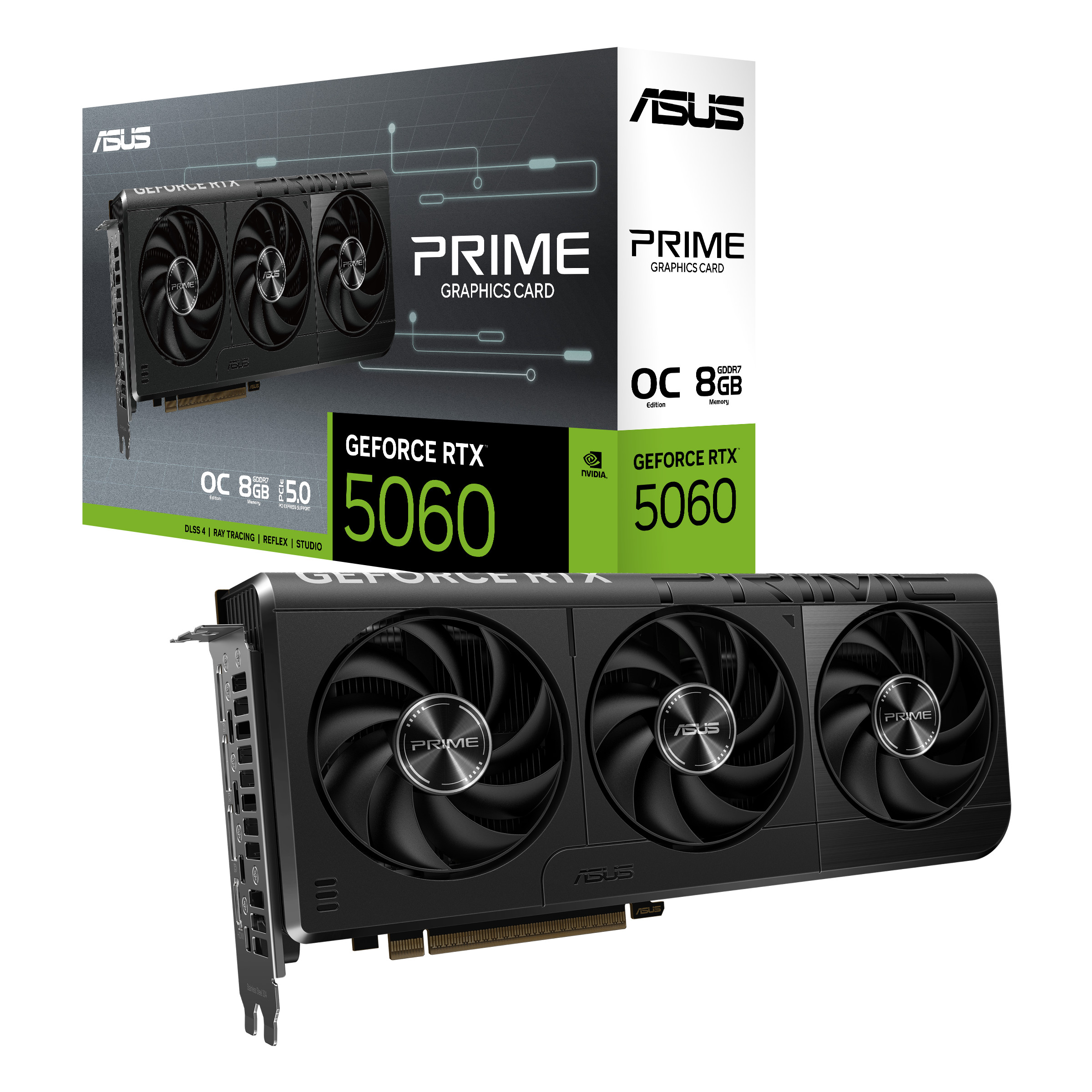 ASUS PRIME GeForce RTX 5060 OC PRIME-RTX5060-O8G Grafikkarte 8 GB
