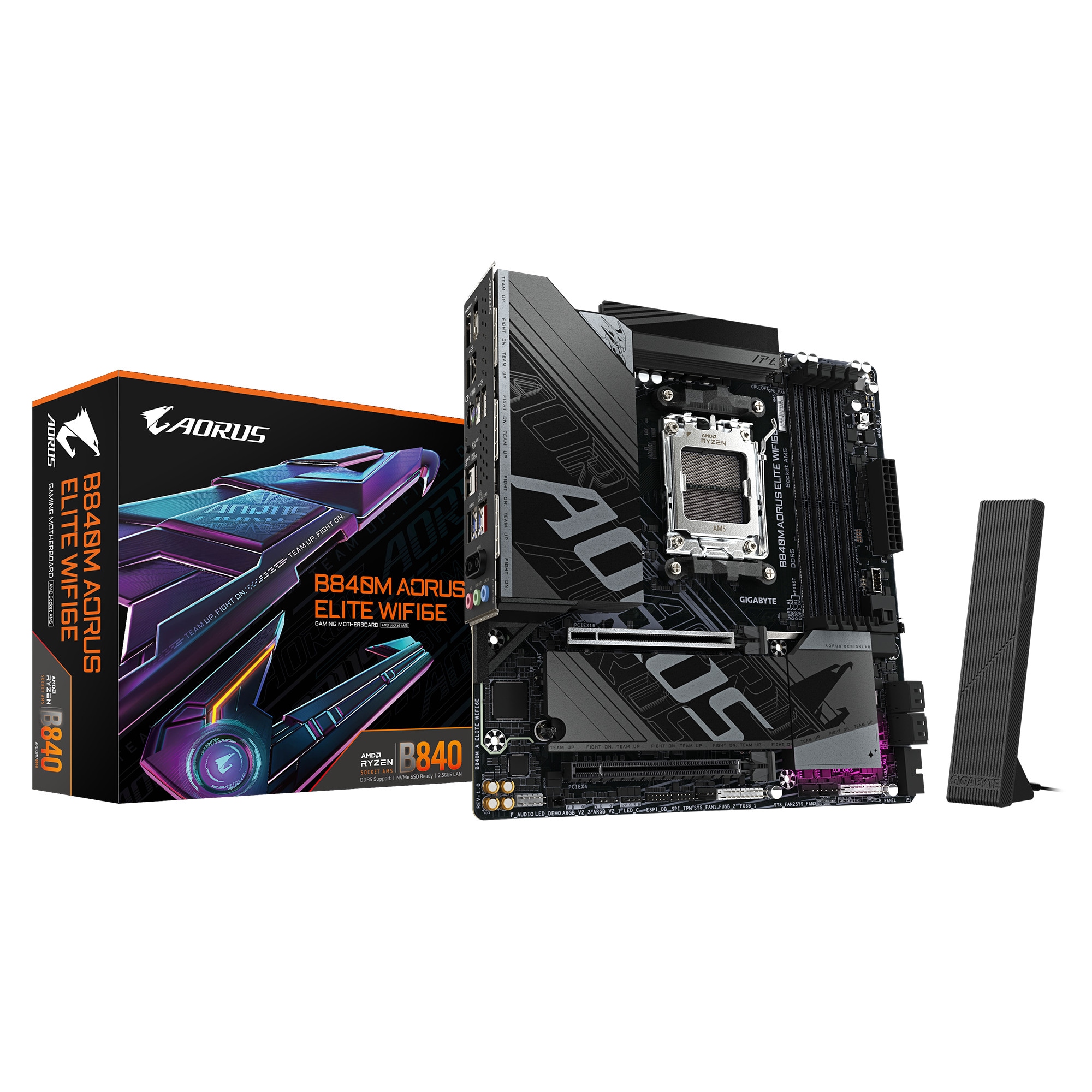 Gigabyte Aorus B840m Elite Wifi6e Matx Mainboard Sockel Am5 Dp/Hdmi Größe 10 - Image 4