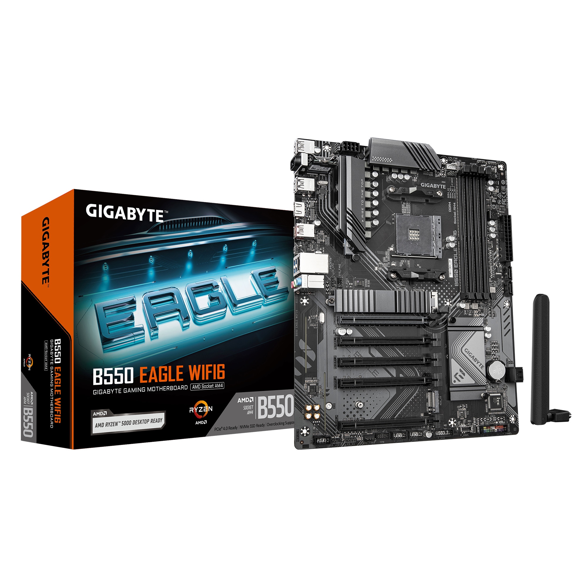 Gigabyte Atx Mainboard - Sockel Am4 B550 Eagle Wifi6