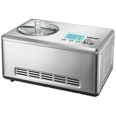 Unold 48876 Eismaschine Nobile mit digitalem Timer, 2l, Edelstahl/silber