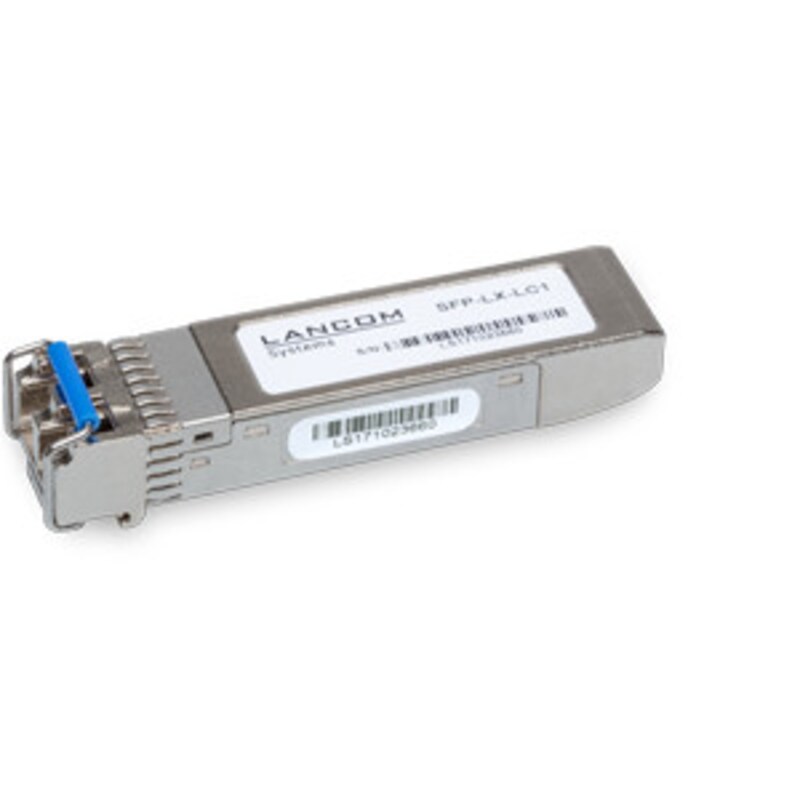 Lancom günstig Kaufen-Lancom SFP-LX-LC1 - SFP (Mini-GBIC)-Transceiver-Modul. Lancom SFP-LX-LC1 - SFP (Mini-GBIC)-Transceiver-Modul <![CDATA[• 1000BASE-LX-Standard (SFP) • Unterstützt 9/125 µm (10 km Kabellänge) Singlemode Fiber • Wellenlänge 1310nm • Bis zu 1 GBit/s Link-Gesch