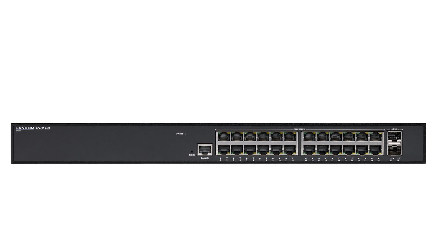 R&S LANCOM GS-3126 Rackmount Gigabit Managed Switch, 24x RJ-45, 2x SFP+