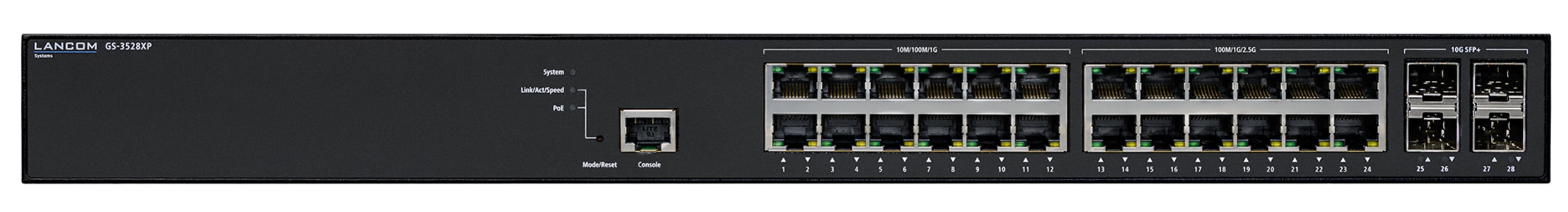 R&S LANCOM GS-3528 Rackmount Gigabit Managed Switch 24x RJ-45 4x SFP+ 370W PoE+