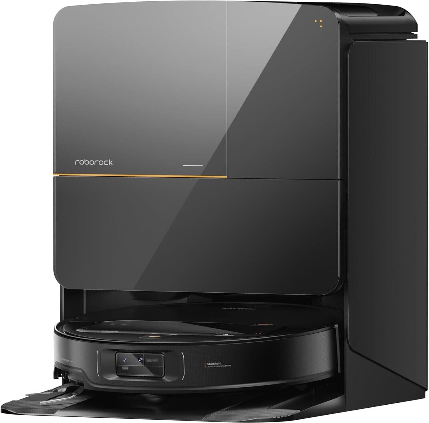 Roborock Saros Z70 schwarz Saugroboter mit Greifarm Selbstreinigungsstation