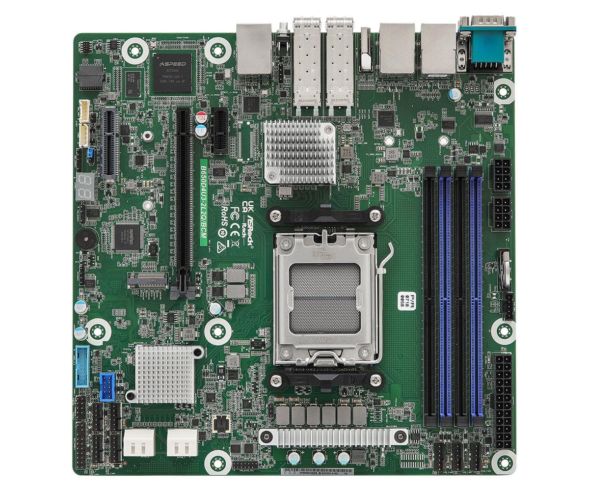 ASRock B650D4U3-2L2Q/BCM Micro-ATX Mainboard - Sockel AM5