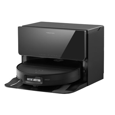 Roborock Saros 10 R&D System Schwarz Wischroboter mit RockDock Ultra 2