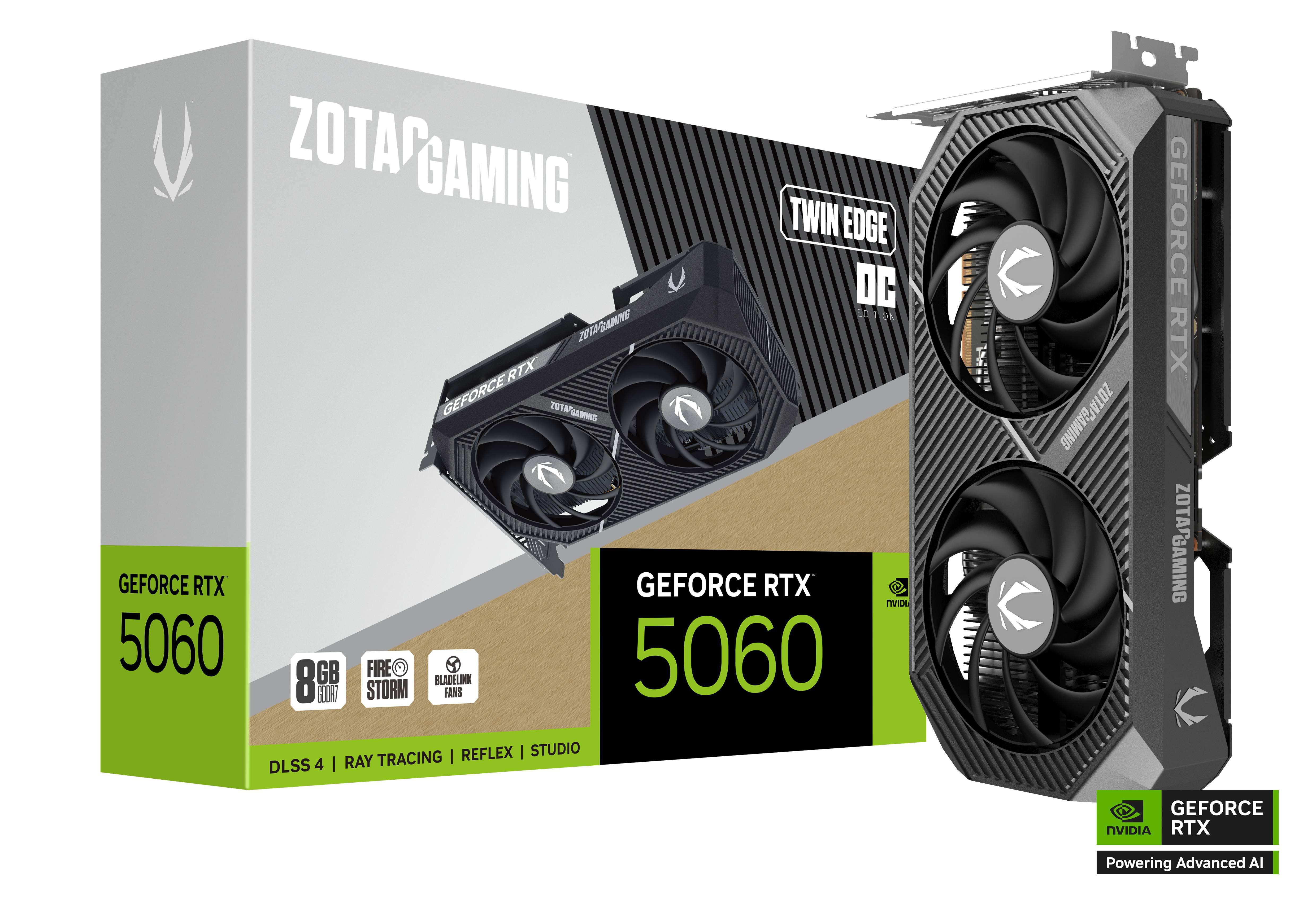ZOTAC GeForce RTX 5060 Twin Edge 8GB GDDR7 3xDP 1xHDMI