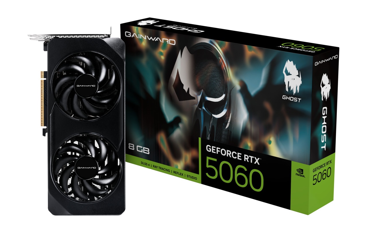 GAINWARD GeForce RTX 5060 Ghost 8GB GDDR7 Grafikkarte HDMI/3xDP