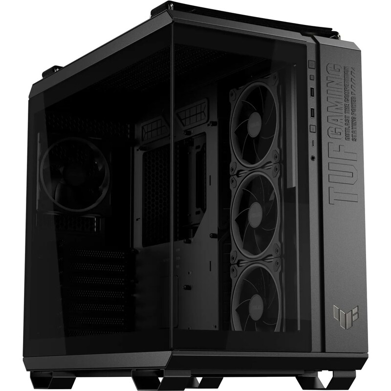 Is On günstig Kaufen-ASUS TUF Gaming GT502 Horizon Schwarz ATX Midi-Tower Gaming Gehäuse mit Glasfenster. ASUS TUF Gaming GT502 Horizon Schwarz ATX Midi-Tower Gaming Gehäuse mit Glasfenster <![CDATA[• Zweikammer-Gaming Gehäuse bis ATX Mainboards • Gehärtete Glassche