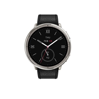 Image of Amazfit Active 2 Black Leather 44mm Smartwatch
