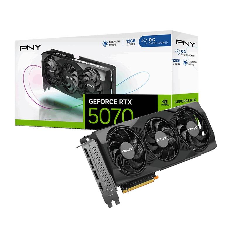 PNY GeForce RTX 5070 Triple OC 12GB Grafikkarte 3xDP/HDMI