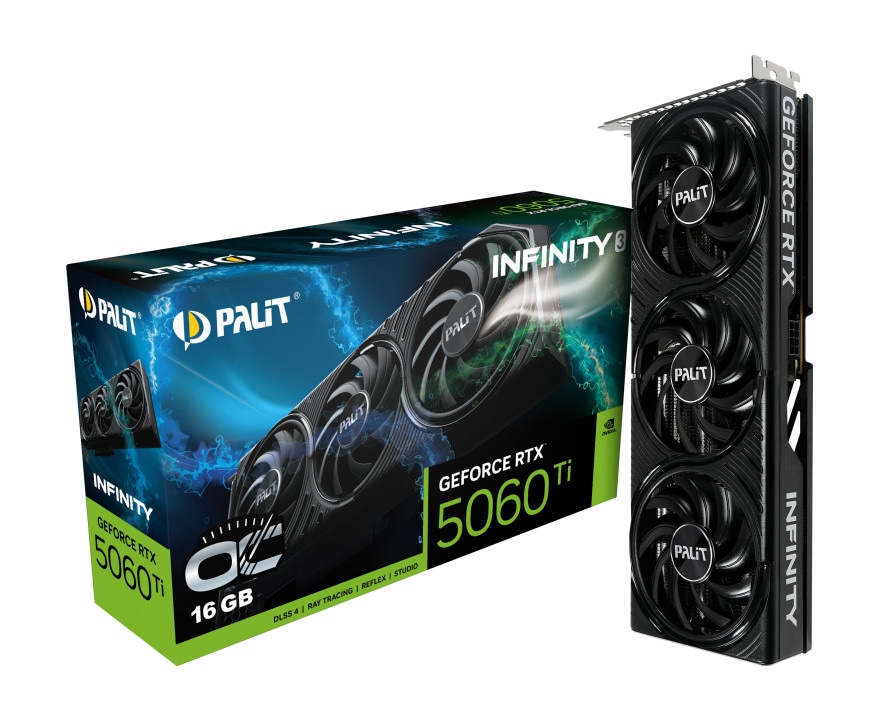 PALIT GeForce RTX 5060 Ti Infinity 3 OC 16GB Grafikkarte HDMI/DP