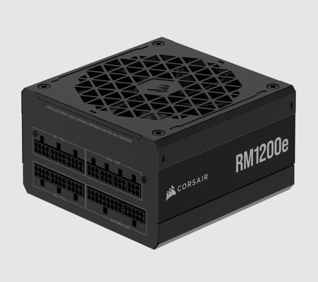 Corsair RM1200e 1200 Watt Netzteil 80+ Gold ATX3.1 PCie5.1 (modular) 120mm