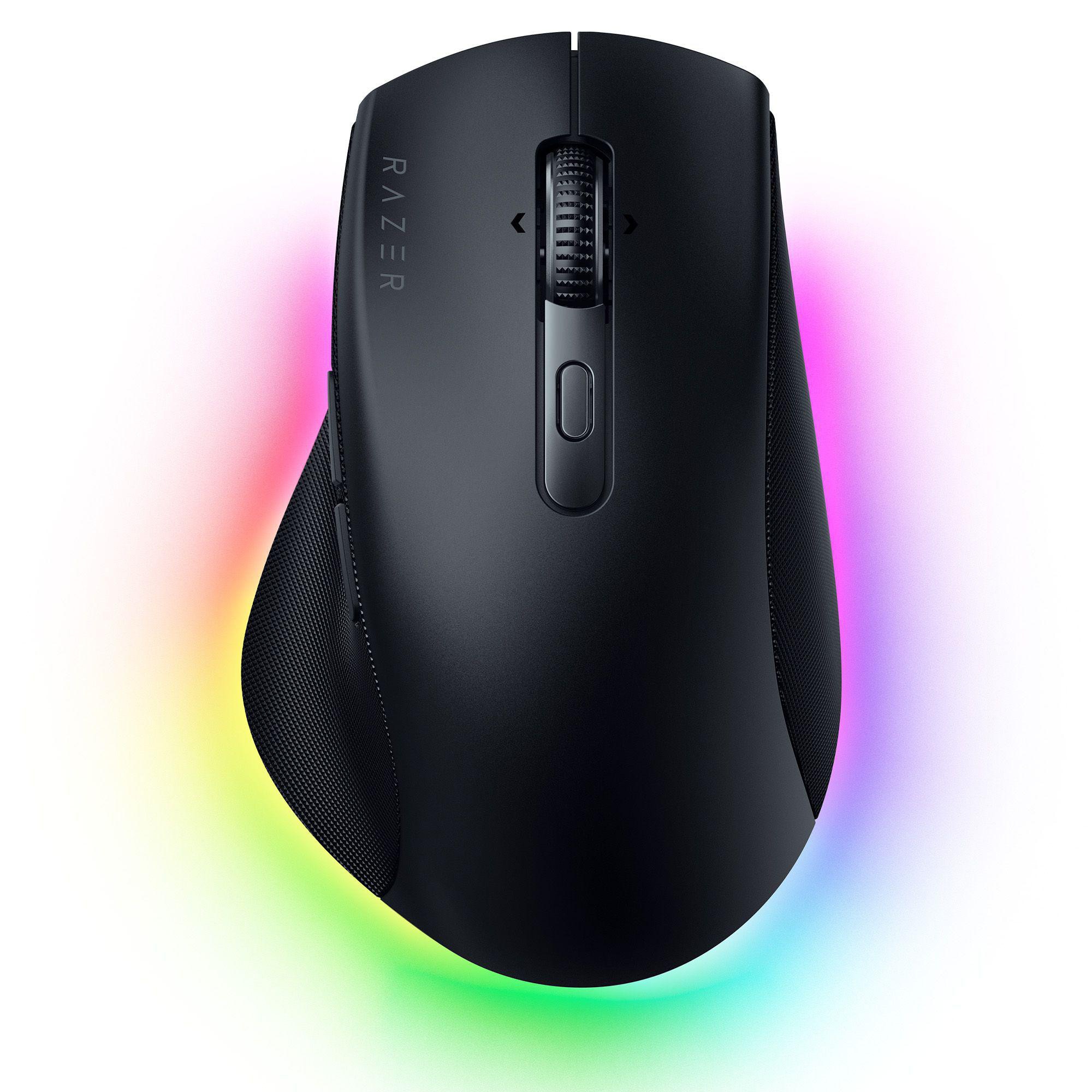 Razer Pro Click V2 Gaming-Maus Schwarz kabelgebunden / kabellos (Funk / Bluetooth) für Rechtshänder